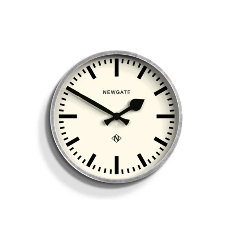 Newgate Luggage Clock in Galvanised Metal